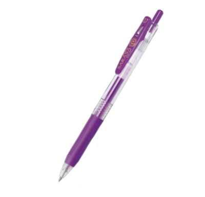 Zebra Sarasa Clip Eco Gel Pen Medium Point Violet (Pack 12) - 35148