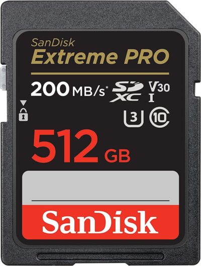 SanDisk Extreme PRO 512GB MicroSDXC UHS-I Class 10 Memory Card