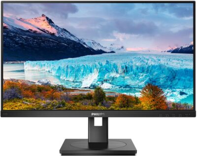 Philips S Line 243S1 23.8 Inch 1920 x 1080 Pixels Full HD IPS Panel HDMI DisplayPort USB-C Height Adjustable Monitor