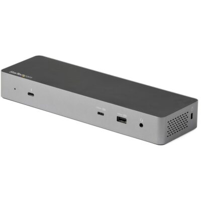 StarTech.com Thunderbolt 3 Dock with USB-C Host Compatibility - Dual 4K 60Hz DisplayPort 1.4 or Dual HDMI Monitors