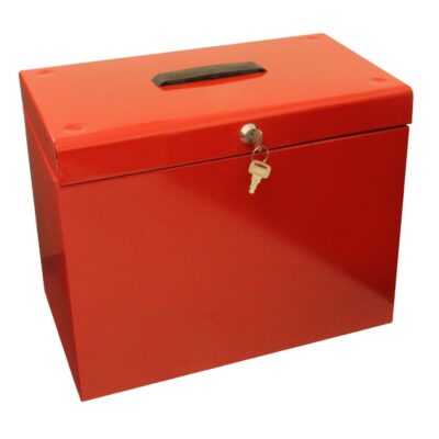 ValueX Cathedral Metal Suspension File Box A4 Red – FPA4RD