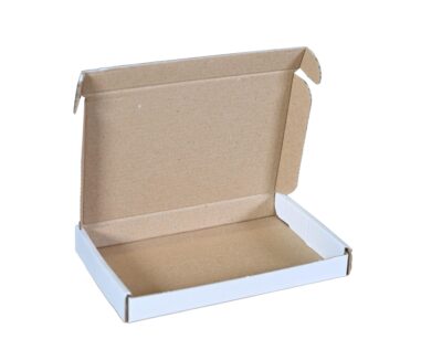 LSM Letter Box 322 x 229 x 20mm Size A4 White (Pack 50) – PIP03
