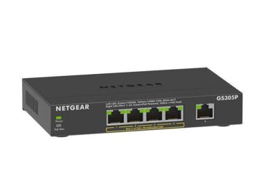 NETGEAR GS305Pv2 5 Port Unmanaged Gigabit Power over Ethernet Network Switch