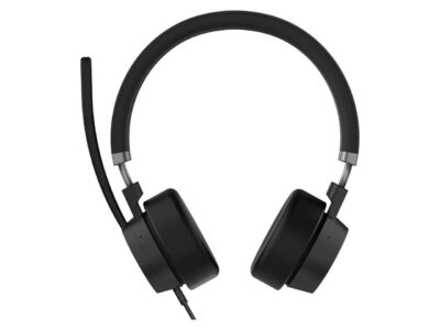 Lenovo Go Wired Active Noise Cancellation Headset Compatible with Microsoft Teams Thunder Black