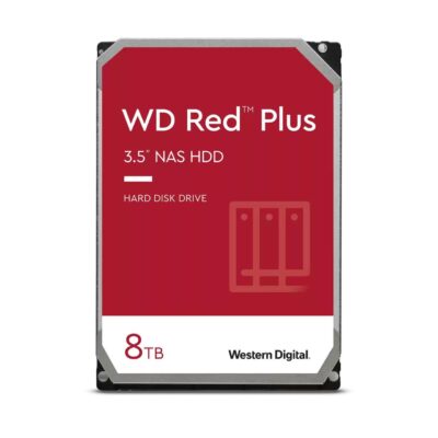 Western Digital Red Plus 8TB 3.5 Inch SATA 3 5400 RPM Internal Hard Drive