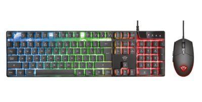 Trust GXT 838 Azor USB QWERTY UK English Keyboard and 3000 DPI Mouse