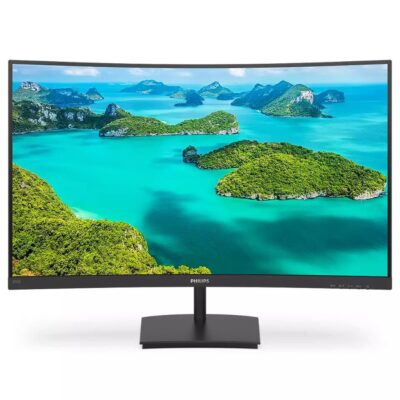 Philips E Line 241E1SCA 23.6 Inch 1920 x 1080 Pixels Full HD VA Panel FreeSync HDMI VGA Monitor