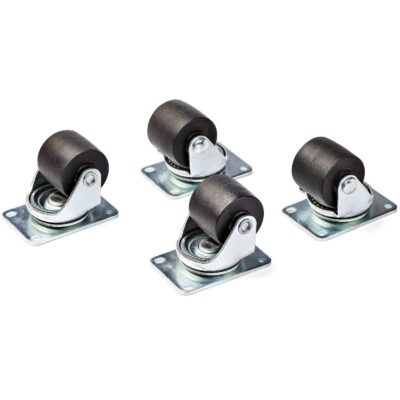 StarTech.com Heavy Duty Casters for Server Racks Cabinets - Set of 4 Universal M6 2 Inch Caster Kit