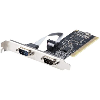 StarTech.com 2-Port PCI RS232 DB9 Serial Adapter Card