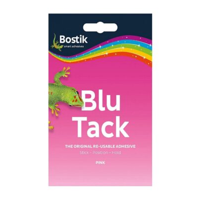 Bostik Blue Tack Original Reusable Adhesive Handy Pack 45g Pink (Pack 12) – 30605530