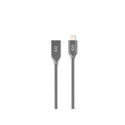 Epico 1.2m USB-A to Lightning Metal Cable Grey