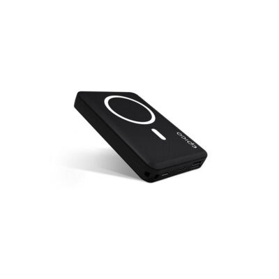 Epico 5000 mAh Magnetic Wireless Power Bank Black