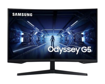 Samsung Odyssey G5 27 Inch 2560 x 1440 Pixels 1000R FreeSync Premium HDR10 Quad HD VA Panel HDMI DisplayPort Curved Gaming Monitor