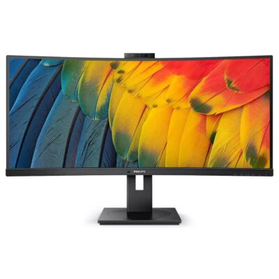 Philips 5000 Series 34B1U5600CH 34 Inch 3440 x 1440 Pixels Wide Quad HD VA Panel HDMI DisplayPort USB C Docking Monitor