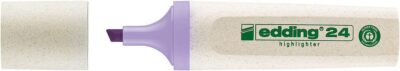 edding 24 EcoLine Highlighter Pen Chisel Tip 2-5mm Line Pastel Violet (Pack 10) – 4-24134