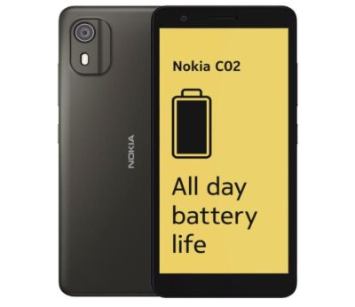 Nokia C02 5.45 Inch Dual SIM 2GB RAM 32GB Storage Android 12 Go Edition Mobile Phone Charcoal