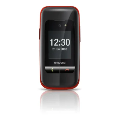 Emporia ONE V200 2.4 Inch 2G Unlocked Sim Free Mobile Phone Red Black