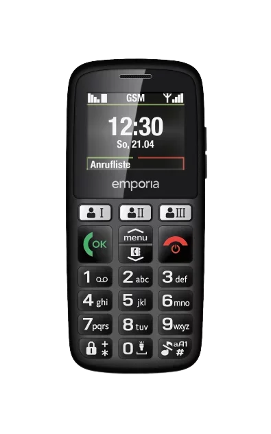 Emporia HAPPY E30 Black 1.8 Inch 2G Unlocked Sim Free Mobile Phone Black