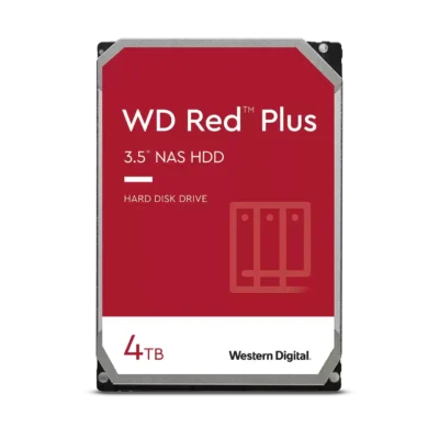 Western Digital Red Plus 4TB SATA 6Gbs 3.5 Inch 5400 RPM Internal Hard Drive