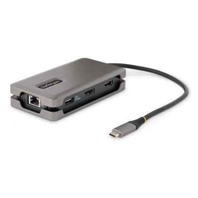 StarTech.com USB-C 4K 60Hz HDMI DisplayPort 3 Port USB Multiport Adapter