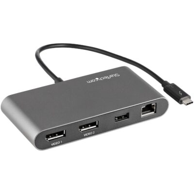 StarTech.com Dual DisplayPort 4K 60Hz Thunderbolt 3 Mini Dock