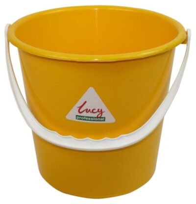 ValueX Plastic Bucket 10 Litre With Handle Yellow – 0907027