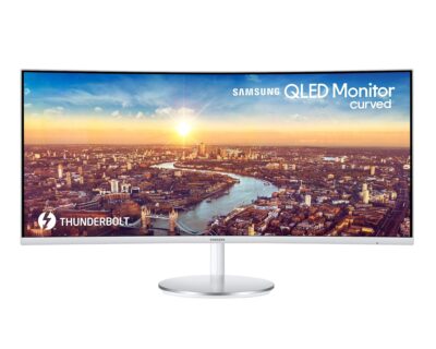 Samsung CJ791 34 Inch 3440 x 1440 Pixels Wide Quad HD VA Panel HDMI DisplayPort USB Thunderbolt 3 Curved Monitor