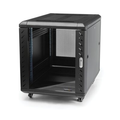 StarTech.com 12U 36 Inch Knock-Down Server Rack Cabinet with Casters 29 Inch Deep