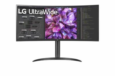 LG 34WQ75C-B 34.1 Inch 3440 x 1440 Pixels UltraWide Quad HD IPS Panel HDMI DisplayPort Curved Monitor