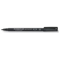 Staedtler Lumocolor OHP Pen Permanent Medium 1.0mm Line Black (Pack 10) – 317-9