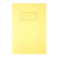 Silvine A4 Exercise Book Ruled Yellow 80 Pages (Pack 10) - EX109