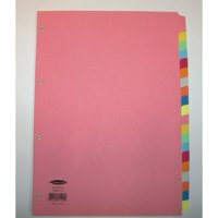 Concord Divider 20 Part A4 160gsm Board Pastel Assorted Colours – 74499/J44