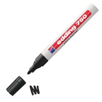 edding 750 Paint Marker Bullet Tip 2-4mm Line Black (Pack 10) - 4-750001