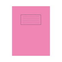 Silvine 9x7 inch/229x178mm Exercise Book Plain Pink 80 Pages (Pack 10) - EX112