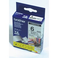 Brother Red On White Label Tape 9mm x 8m - TZE222