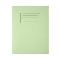 Silvine 9x7 inch/229x178mm Exercise Book Ruled Green 80 Pages (Pack 10) - EX102