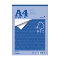 Silvine A4 Refill Pad FSC Ruled 160 Pages Blue (Pack 5) – FSCRP80