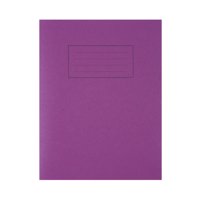 Silvine 9x7 inch/229x178mm Exercise Book Ruled Purple 80 Pages (Pack 10) - EX100