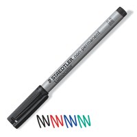 Staedtler Lumocolor OHP Pen Non-Permanent Medium 1.0mm Line Black (Pack 10) - 315-90