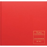 Collins Cathedral Analysis Book Casebound 297x315mm 32 Cash Column 96 Pages Red 150/32.1 – 811255