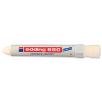 edding 950 Industry Painter Permanent Marker Bullet Tip 10mm Line White (Pack 10) – 4-950049