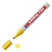 edding 750 Paint Marker Bullet Tip 2-4mm Line Yellow (Pack 10) - 4-750005
