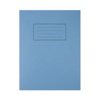 Silvine 9x7 inch/229x178mm Exercise Book 7mm Square 80 Pages Blue (Pack 10) - EX106