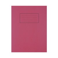 Silvine 9×7 inch/229x178mm Exercise Book Ruled Red 80 Pages (Pack 10) – EX101