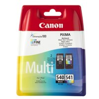 Canon PG540 CL541 Black Tri- Colour Standard Capacity Ink Cartridge Multipack 2 x 8ml (Pack 2) - 5225B006