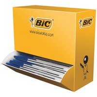 Bic Cristal Ballpoint Pen 1.0mm Tip 0.32mm Line Blue (Pack 100) - 942910