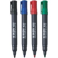 ValueX Flipchart Marker Bullet Tip 2mm Line Assorted Colours (Pack 4) – K50-WLT4