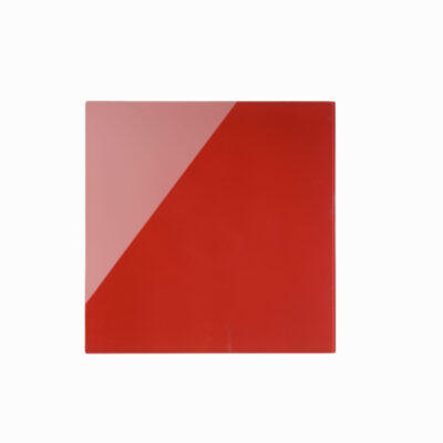 Bi-Office Magnetic Glass Whiteboard Memo Tile 480x480mm Red – GL150301
