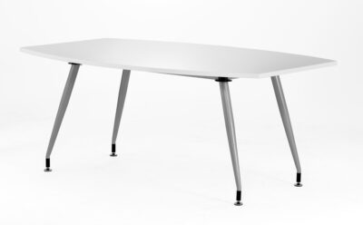 Dynamic High Gloss 1800mm Writable Boardroom Table White Top I003057