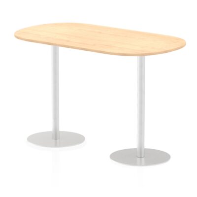 Dynamic Italia 1800mm Poseur Boardroom Table Maple Top 1145mm High Leg ITL0187